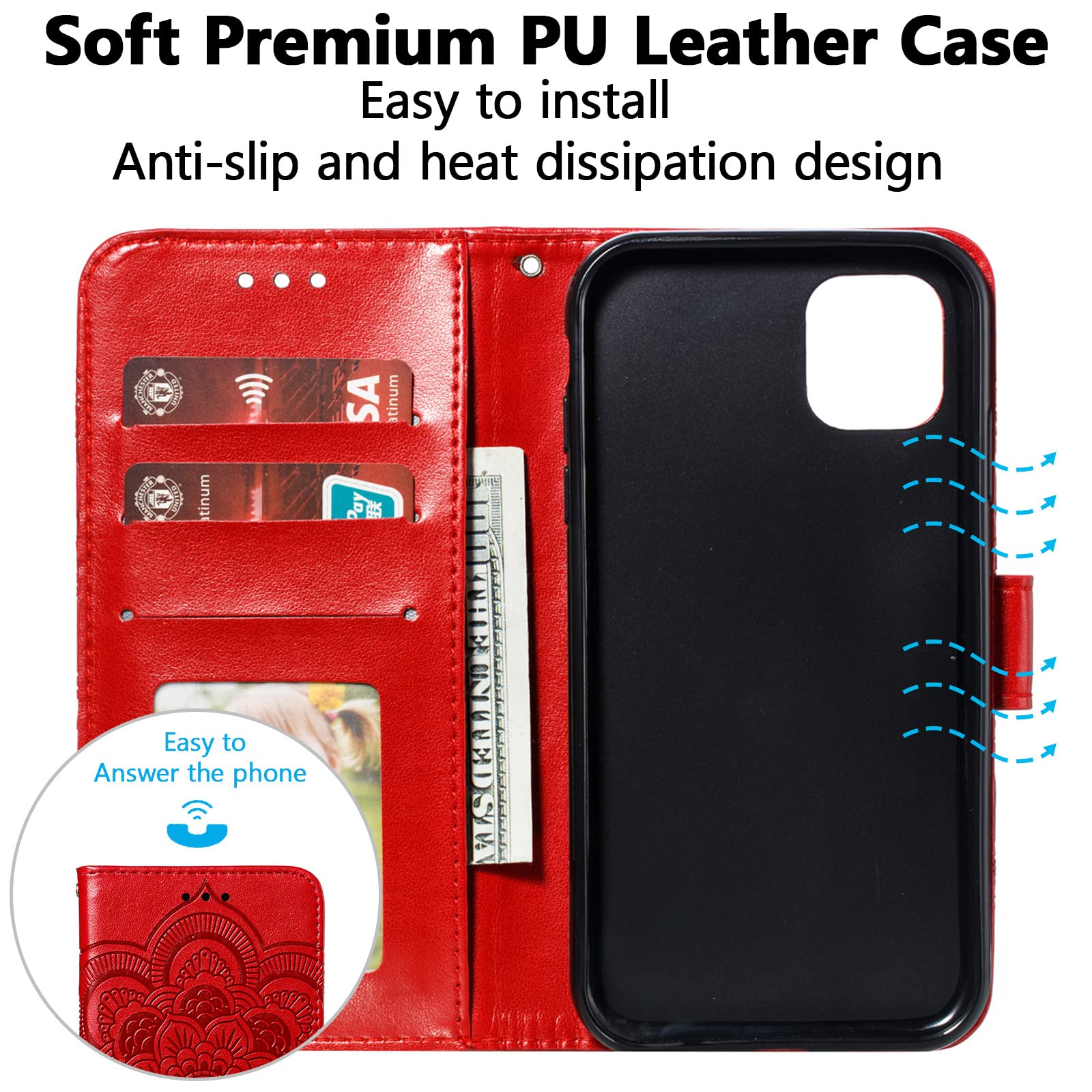 Amazon.com: EYZUTAK Mandala Case for iPhone 14/iPhone 13, Premium